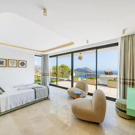 ヴィラ Ultra Luxurious Magnificent Sea View In Kalkan Kalamar Bay *