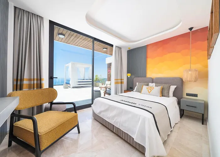 Ultra Luxurious Magnificent Sea View In Kalkan Kalamar Bay فيلة كاس