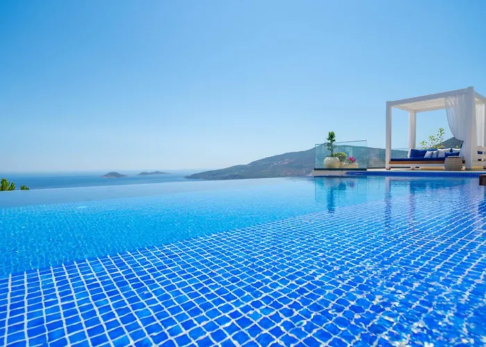 Ultra Luxurious Magnificent Sea View In Kalkan Kalamar Bay فيلة *