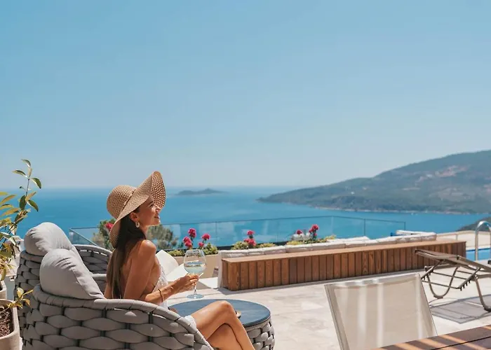 فيلة Ultra Luxurious Magnificent Sea View In Kalkan Kalamar Bay كاس